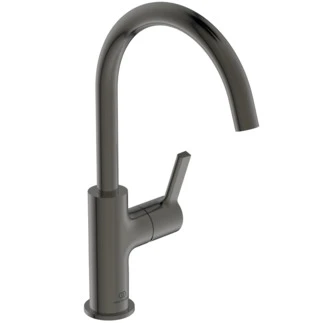 Ideal Standard BC778A5 Ideal Standard Joy wastafelmengkraan hoge uitloop zonder waste 5l/min Brushed Gun Metal