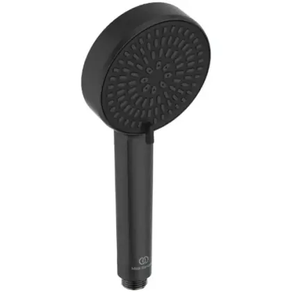 Ideal Standard Alu+ 2jets handdouche rond 100 mm - zwart mat - 8 l/min BD580XG