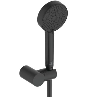 Ideal Standard BE153XG Ideal Standard IdealRain handdoucheset 100 mm - 2 jet - met muurhouder - doucheflexibel 1/2 x 1250 mm - zwart mat