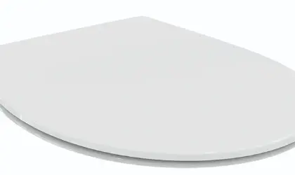 Ideal Standard Astor toiletzitting - wit - scharnier inox E131701