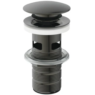 Ideal Standard Atelier Collections lediging click-clack met overloop - Brushed Gun Metal E1482A5