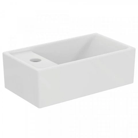 Ideal Standard i.life S handenwasser 370 x 210 mm - wit - met kraangat links - zonder overloop E211301