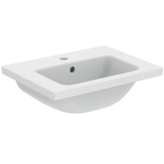 Ideal Standard i.life S vanity wastafel 510 x 385 mm - wit - met kraangat - met overloop T459101