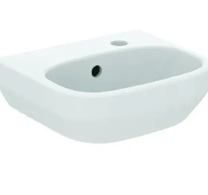 Ideal Standard i.life A handenwasser 350 x 300 mm - wit - met kraangat rechts - met overloop - in meeneemverpakking T471001