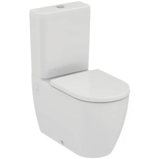 Ideal Standard T569601 Ideal Standard Ellisse staand toilet PACK back to wall Rimless (staand toilet H - zitting soft close - spoelreservoir 3/6 liter) zonder spoelrand - wit