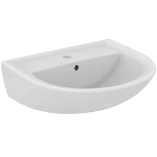 Ideal Standard Alpha wastafel 550 x 460 mm - wit - met kraangat - met overloop W332601