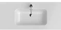 Inda T298330 Inda Kona wastafelblad in porselein 1010 x 460 x 20 mm - wit