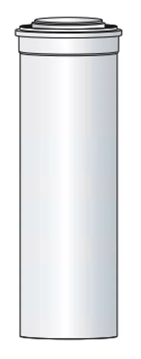 Isoleco Concentrische rookgasbuis Isoleco aluminium/metaal 80/125mm 500mm wit 112 01.311.22.10