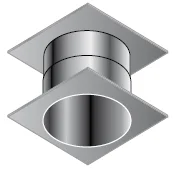 Isoleco Dubbelwandig rookgashulpstuk Isoleco DP 50 761 31.176.13.50