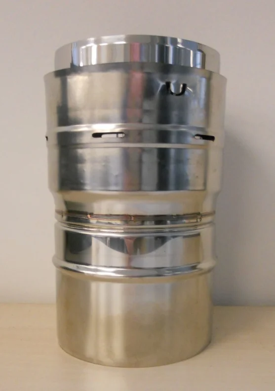 Isoleco Enkelwandige rookgashulpstuk Isoleco 125mminox 3140 31.409.91.25