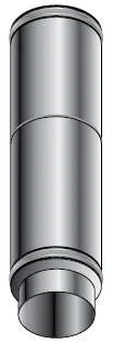 Isoleco Dubbelwandig rookgashulpstuk Isoleco DP 25 150mm/100mm 605 31.660.52.00
