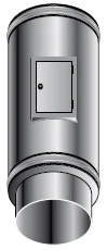 Isoleco Dubbelwandig rookgashulpstuk Isoleco DP 25 608 31.660.81.00