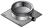 Isoleco Condensafvoer enkelwandig rookgas Isoleco DP 25 Ø80mm inox DP 613 31.661.30.80