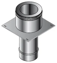 Isoleco Dubbelwandig rookgaskoppelstuk Isoleco 100mm/100mm 31.664.31.50