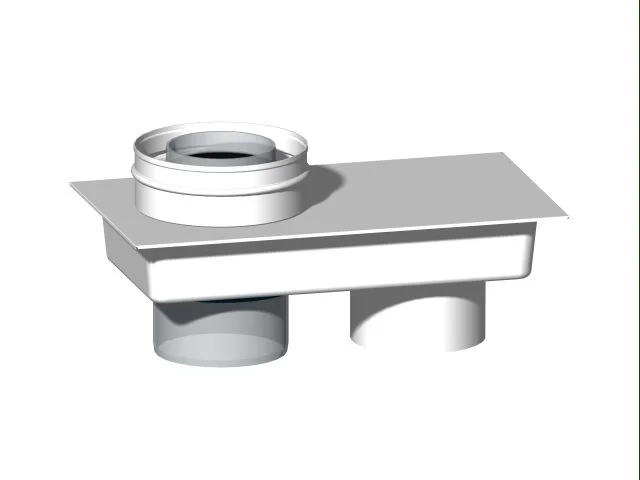 Isoleco Adapterbak 80/80 - 60/100 hoh 120mm pp isoleco 40.047.03.11