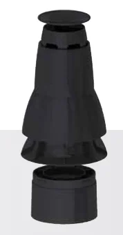 Isoleco Flex uitmondingsset Skyline 80 mm isoleco 40.047.03.45