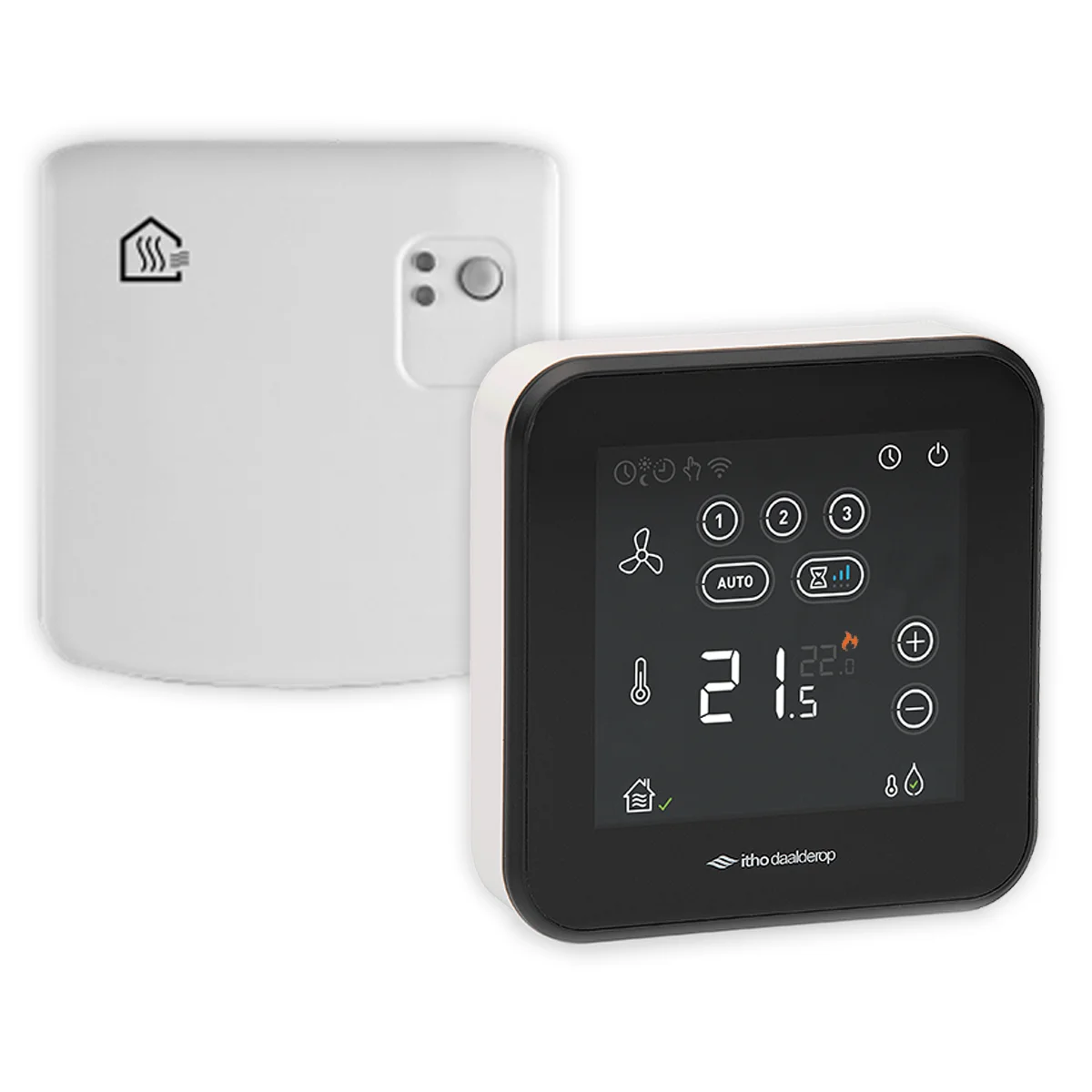 Itho Daalderop Set spider klimaatthermostaat met draadloze schakelmodule vo 03-00661