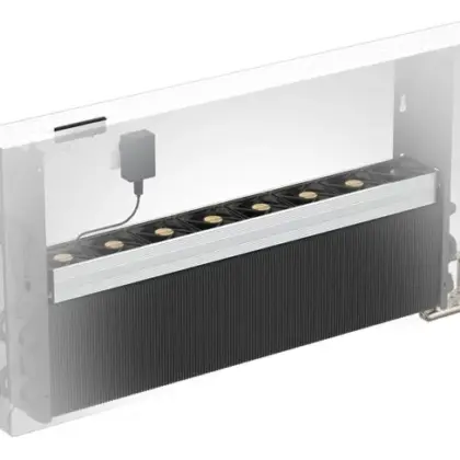 Jaga Ventilatorconvector wandopbouw Jaga Strada Hybrid ACO 500x1200mm 1441W(45/40) 747W(35/30) T16 STRW05012016133D09