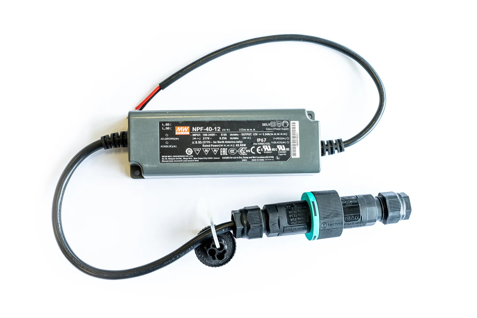 Jaga Waterdichte voedingset met aansluitwartel gemonteerd jaga 37603.010002/P