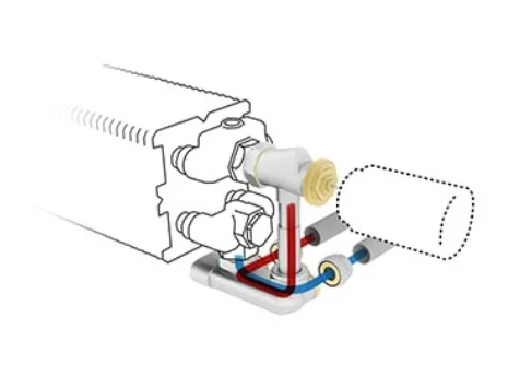 Jaga Driewegset Jaga set 101 geschikt voor tweepijpssysteem 20/2mm wandaansluiting thermostaatkop : JW COLOHBCWJW4620