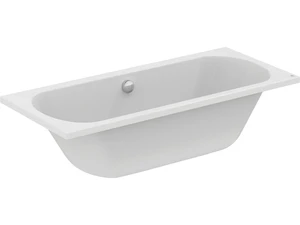 K274901 Como inbouw duo bad acryl 1700 x 750 mm - wit - middenafloop - zonder poten