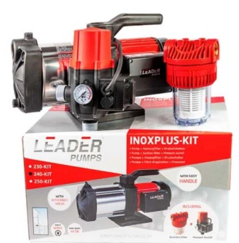 KIN Inoxplus 240KIT hydrofoorpomp 800W - 1x230V - met presscontrol en voorfilter DHL5205M