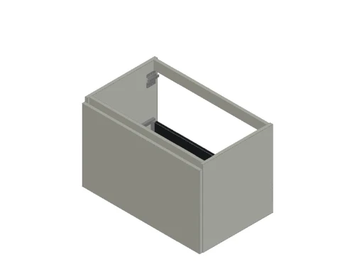 Kivu wastafelonderkast met 1 lade greeploos 800 x 475 x 520 mm - wit KL11471