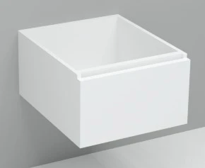 Thiny wastafelonderkast met 1 deur links 400 x 220 x 520 mm - wit KL12801