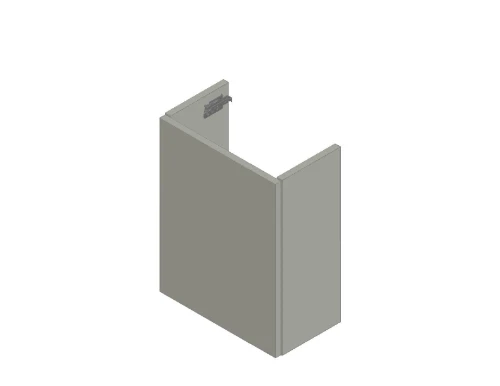 Thiny wastafelonderkast met 1 deur rechts 400 x 220 x 520 mm - wit KL12811