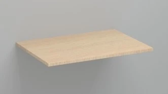 KL1491 Kivu wastafelblad Melamine 700 x 500 x 18 mm - smoked oak
