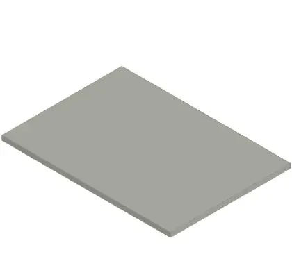 KL15811 Kivu wastafelblad HPL 700 x 500 x 18 mm - wit laminaat