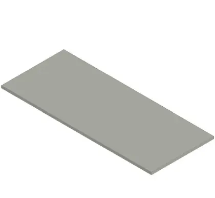 KL15841 Kivu wastafelblad HPL 1200 x 500 x 18 mm - wit laminaat