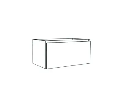 KL2923 Klaire 39 - wastafelonderkast met 1 lade 800 x 435 x 390 mm - wit