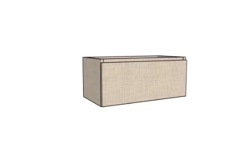 Klaire 39 - wastafelonderkast met 1 lade 900 x 435 x 390 mm - linnen KL3055