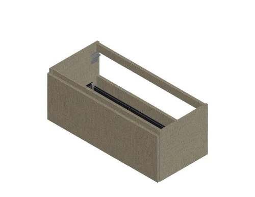 Klaire 39 - wastafelonderkast met 1 lade 1000 x 435 x 390 mm - linnen KL3056