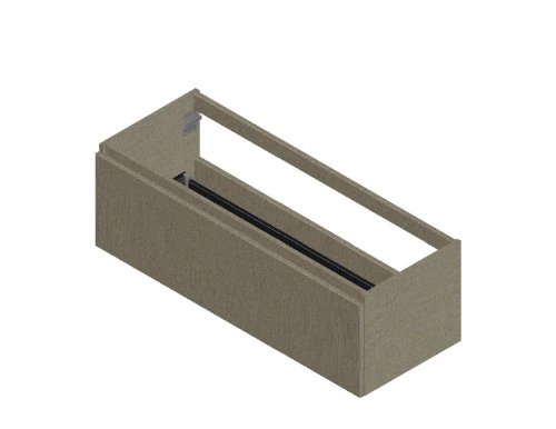 Klaire 39 - wastafelonderkast met 1 lade 1200 x 435 x 390 mm - linnen KL3057
