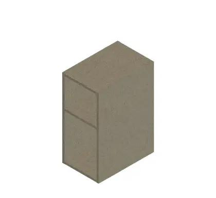 KL3079 Klaire 65 - open rek 300 x 435 x 650 mm - linnen