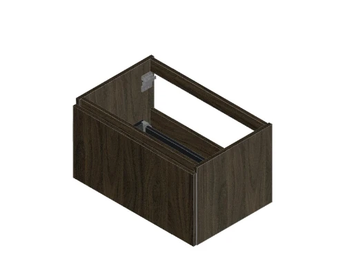 Klaire 39 - wastafelonderkast met 1 lade 700 x 435 x 390 mm - walnut KL3157