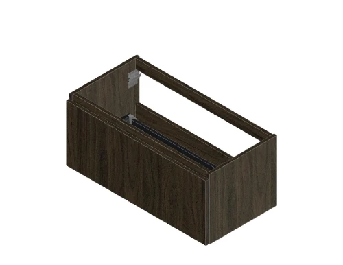 Klaire 39 - wastafelonderkast met 1 lade 900 x 435 x 390 mm - walnut KL3159