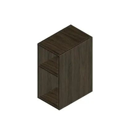 KL3183 Klaire 65 - open rek 300 x 435 x 650 mm - walnut