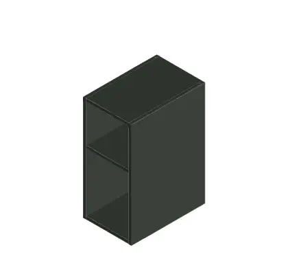 KL3213 Klaire 65 - open rek 300 x 435 x 650 mm - moon verde