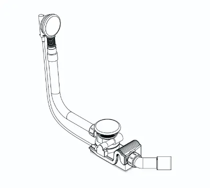 KALDEWEI Special waste+overflow fitting KA4040 alpine white 687772080001