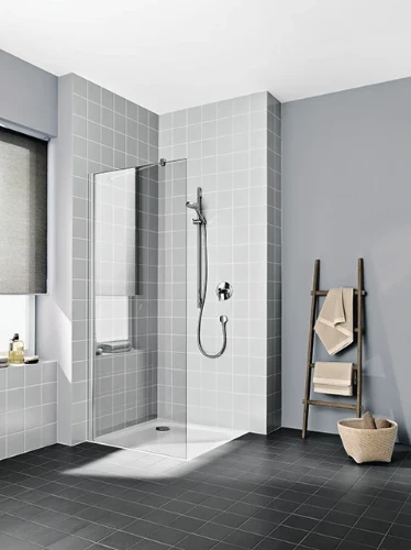 Kermi Cada XS TWF douchewand 900 x 2000 mm - verstelbaarheid 875-900 mm - veiligheidsglas ESG helder Clean - profiel : zilver hoogglans CCTWF09020VPK
