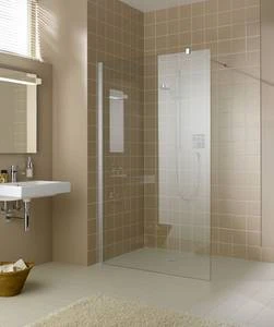 Kermi XBWIW11020VAK Kermi Walk-In XB WIW Walk-In douchewand 1100 x 2000 mm - verstelbaarheid 1080-1100 mm - veiligheidsglas ESG helder - profiel : hoogglans zilvergrijs