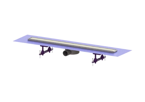 Kessel Linearis Compact douchegoot compleet 750 mm inox 45600.63M