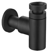 LG.55.BM Finn WSS bekersifon 5/4 - 32 mm - zwart mat