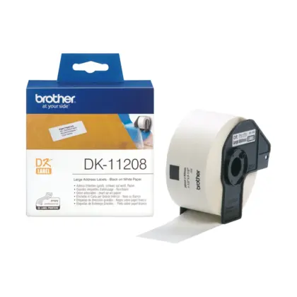 Labels Brother DK-11208 38x90mm 400 labels/rol DK11208