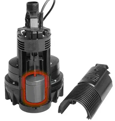 Leader Dompelpomp vezelversterkt kunststof Hmax=9m Qmax=12m3/h met vlotter 1x220-240V stroomkabel=10m Leader Vertigo 600 PDI5060M