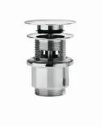 Linea Beta Busi & Cane afvoerplug 5/4 x 42 mm - click-clack - chroom - met overloop 53991.29