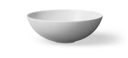 Looox WWK40MW Looox Ceramic Round opbouwwastafel rond 400 mm - wit mat - keramiek - zonder kraangat - zonder overloop